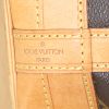 Shopping bag Louis Vuitton Grand Noé in tela monogram cerata e pelle naturale - Detail D3 thumbnail