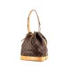 Shopping bag Louis Vuitton Grand Noé in tela monogram cerata e pelle naturale - 00pp thumbnail