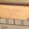 Shopping bag Louis Vuitton Neverfull modello piccolo in tela monogram marrone e pelle naturale - Detail D3 thumbnail