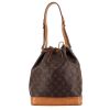 Louis Vuitton Grand Noé large model handbag in monogram canvas and natural leather - 360 thumbnail