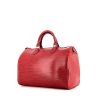 Sac à main Louis Vuitton Speedy 30 en cuir épi rouge - 00pp thumbnail