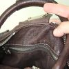 Chloé Paddington medium model handbag in brown grained leather - Detail D3 thumbnail