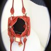 Chloé Paddington handbag in orange grained leather - Detail D2 thumbnail