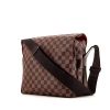 Louis Vuitton Naviglio shoulder bag in brown damier canvas and brown leather - 00pp thumbnail