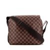 Louis Vuitton Naviglio shoulder bag in brown damier canvas and brown leather - 360 thumbnail