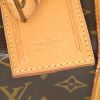 Borsa da viaggio Louis Vuitton Keepall 55 cm in tela monogram marrone e pelle naturale - Detail D5 thumbnail