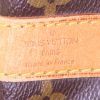 Borsa da viaggio Louis Vuitton Keepall 55 cm in tela monogram cerata marrone e pelle naturale - Detail D4 thumbnail