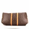 Louis Vuitton Keepall 55 cm travel bag in monogram canvas and natural leather - Detail D3 thumbnail