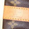 Sac de voyage Louis Vuitton Keepall 55 cm en toile monogram marron et cuir naturel - Detail D5 thumbnail