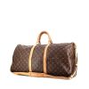 Louis Vuitton Keepall 55 cm travel bag in monogram canvas and natural leather - 00pp thumbnail