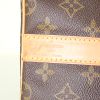 Borsa da viaggio Louis Vuitton Keepall 55 cm in tela monogram cerata e pelle naturale - Detail D5 thumbnail