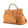 Hermes Kelly 40 cm handbag in gold Fjord leather - 00pp thumbnail