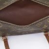 Bolso de mano Louis Vuitton Papillon en lona Monogram marrón y cuero natural - Detail D2 thumbnail