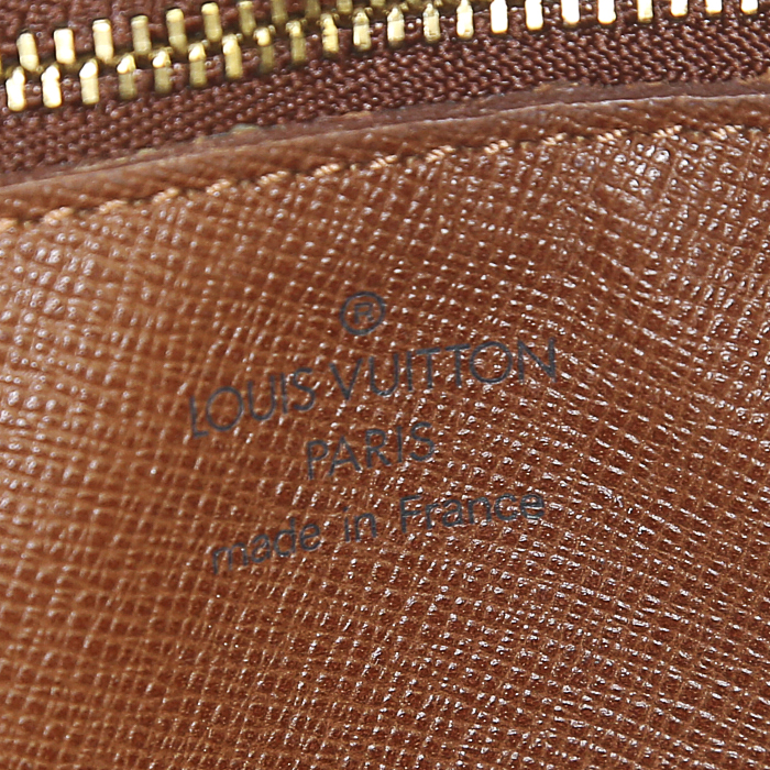 Bolso bandolera Louis Vuitton Jeune Fille en lona Monogram revestida y cuero natural - Detail D3