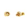 Vintage 1980's pair of cufflinks in 14 carats yellow gold - 00pp thumbnail