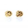 Vintage 1980's pair of cufflinks in 14 carats yellow gold - 360 thumbnail