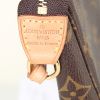 Bolsito de mano Louis Vuitton Pochette accessoires en lona Monogram revestida y cuero natural - Detail D3 thumbnail