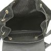 Gucci Bamboo backpack in black suede and black leather - Detail D2 thumbnail