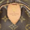 Bolsa de viaje Louis Vuitton Keepall 55 cm en lona Monogram revestida y cuero natural - Detail D3 thumbnail