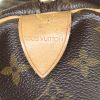 Bolsa de viaje Louis Vuitton Keepall 55 cm en lona Monogram y cuero natural - Detail D3 thumbnail