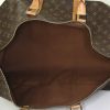 Louis Vuitton Keepall 55 cm travel bag in monogram canvas and natural leather - Detail D2 thumbnail