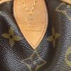 Bolsa de viaje Louis Vuitton Keepall 55 cm en lona Monogram revestida y cuero natural - Detail D3 thumbnail