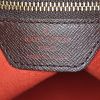 Louis Vuitton petit Bucket shopping bag in damier canvas and brown leather - Detail D3 thumbnail