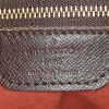 Shopping bag Louis Vuitton Bucket in tela a scacchi marrone e pelle marrone - Detail D3 thumbnail