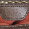 Louis Vuitton  Bucket shopping bag  in ebene damier canvas  and brown leather - Detail D3 thumbnail