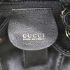 Sac à dos Gucci Bamboo en cuir noir - Detail D3 thumbnail