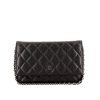 Chanel Wallet on Chain shoulder bag in black grained leather - 360 thumbnail