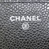 Chanel Wallet on Chain shoulder bag in black grained leather - Detail D3 thumbnail