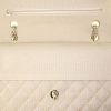 Chanel Timeless handbag in beige jersey - Detail D3 thumbnail