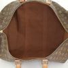 Borsa da viaggio Louis Vuitton Keepall 55 cm in tela monogram cerata e pelle naturale - Detail D2 thumbnail