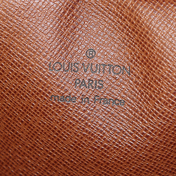 Bolso bandolera Louis Vuitton Amazone en lona Monogram revestida y cuero natural - Detail D4