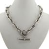 Collar Hermes Chaine d'Ancre modelo pequeño en plata - 360 thumbnail