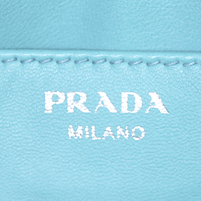 Borsa a tracolla Prada Inside Bag in pelle nera - Detail D5