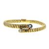 Half-articulated Vintage bracelet in yellow gold,  sapphire and diamond - 00pp thumbnail