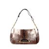 Dior handbag in brown foal and brown leather - 360 thumbnail