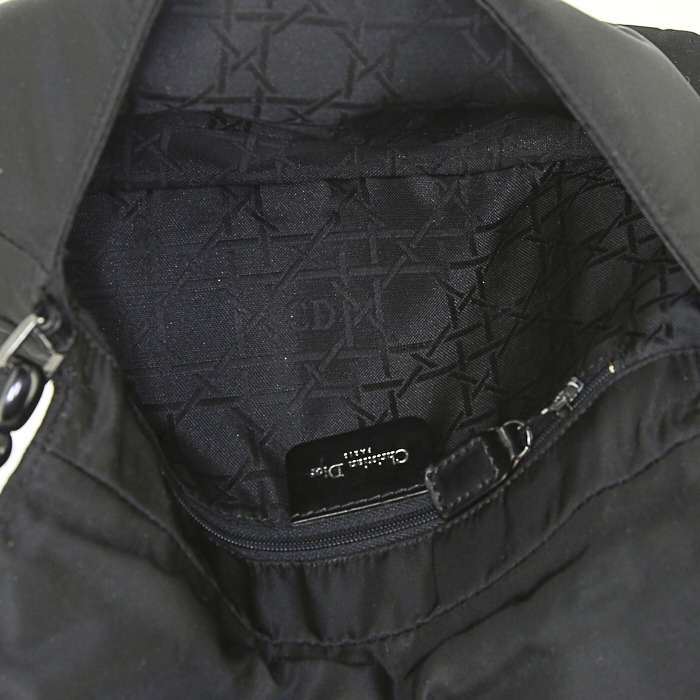 Bolso de mano Dior en piel de potro marrón y cuero marrón - Detail D5