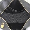 Saint Laurent Duffle handbag in black leather - Detail D2 thumbnail