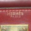 Sac à main Hermes Kelly 28 cm en cuir box bordeaux - Detail D3 thumbnail