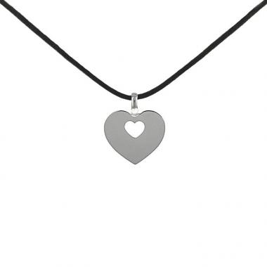 Colgante Poiray Coeur Secret en oro blanco Colgante Poiray Coeur Secret en oro blanco