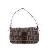 Fendi Baguette handbag in monogram canvas and brown leather - 360 thumbnail