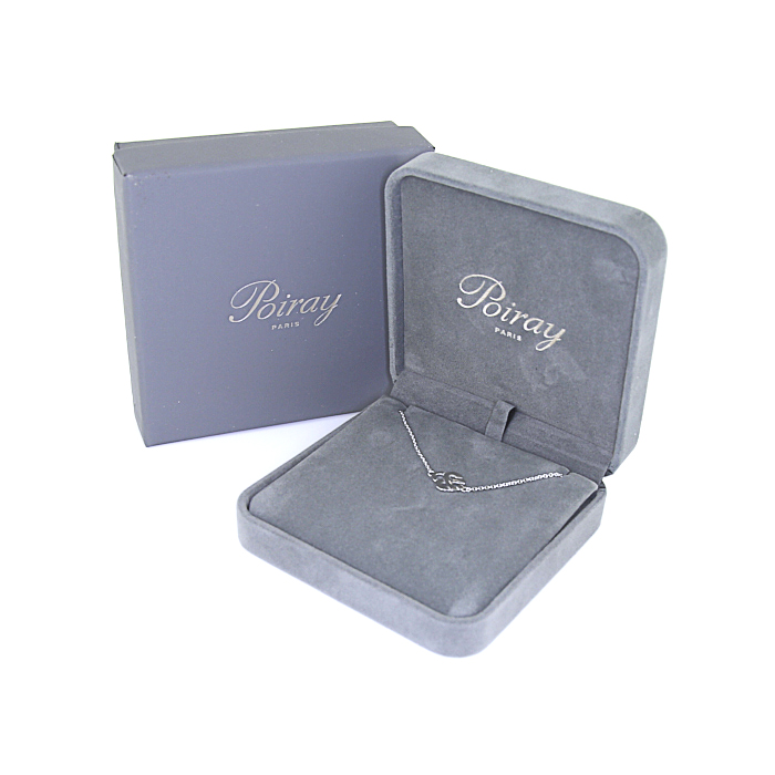 Brazalete Poiray Coeur Entrelacé en oro blanco - Detail D2