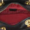 Dior Lady Dior handbag in black suede and black leather - Detail D3 thumbnail