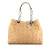 Shopping bag Dior Softg in pelle beige cannage - 360 thumbnail