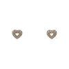 Poiray Coeur Secret earrings in pink gold and diamonds - 00pp thumbnail