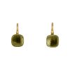 Pomellato Nudo earrings in yellow gold and quartz - 00pp thumbnail