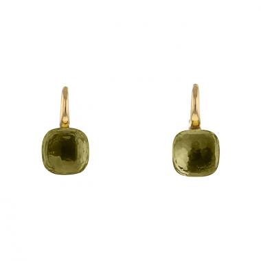 Pomellato Nudo earrings in yellow gold and quartz